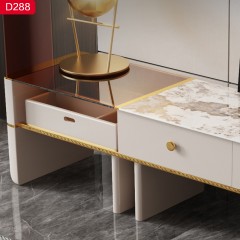 千匠一品 意式风格 优质岩板+板木结合+五金不锈钢 2米电视柜D288-G