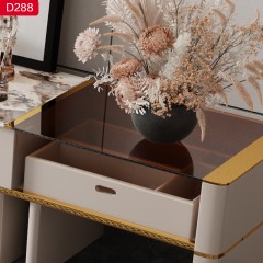 千匠一品 意式风格 优质岩板+板木结合+五金不锈钢 2米电视柜D288-G
