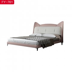 千匠一品 现代风格优质仿真皮1.5 1.8m床-FY-761-X