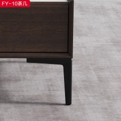 千匠一品 现代风格优质实木柜身+岩板1.28m茶几-FY-10-X