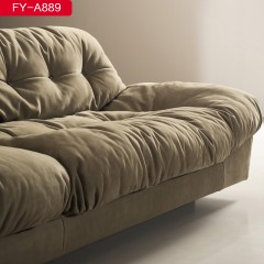 千匠一品 意式风格优质磨砂绒+羽绒沙发-FY-A889-X