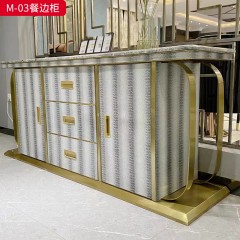 △（精品）千匠一品 意式轻奢 天然奢石 M-03餐边柜-F