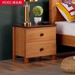 千匠一品 儿童风格 非洲檀木实木 高档精致床头柜 RD02 床头柜-X