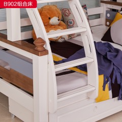 △【特价产品】千匠一品 儿童风格 主材橡胶木 耐用优质组合床 B902-X