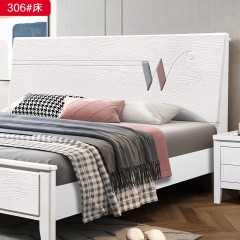 △[特价产品]千匠一品 现代风格 橡木 简约大气床306床-X