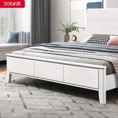 △[特价产品]千匠一品 现代风格 橡木 简约大气床306床-X