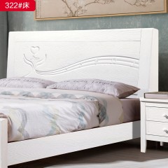 △【特价产品】千匠一品 现代风格 橡木 时尚大气床 322床-X