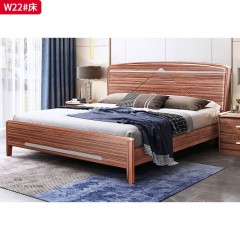 △【特价产品】千匠一品 中式风格 乌金木 高档大气床 W22床-X