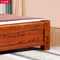 △【特价产品】千匠一品 中式风格 泰国进口全橡木 高档大气床 913-X
