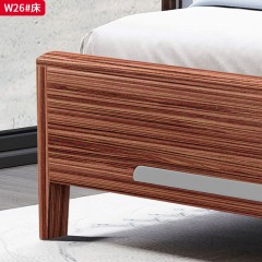 △【特价产品】千匠一品 中式风格 乌金木 高档大气床 W26-X