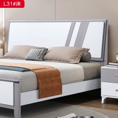 △【特价产品】千匠一品 现代风格 橡木 时尚大气床 L31-X