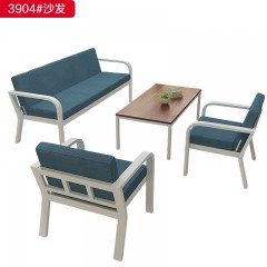 千匠一品 办公风格 不锈钢框架+麻布+高密度海绵 高档大气沙发 3904-X