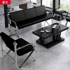 千匠一品 办公风格 西皮+高回弹海绵+不锈钢五金框架 高档大气沙发 屠龙-X