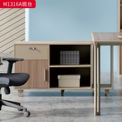 千匠一品 办公风格 中密度纤维板+实木贴皮+PU环保油漆+优质五金配件 M1316A班台  M1318A班台-D