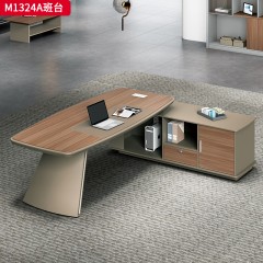 千匠一品 办公风格 环保密度板+优质木皮 M1324A班台-D