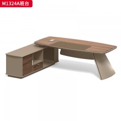 千匠一品 办公风格 环保密度板+优质木皮 M1324A班台-D