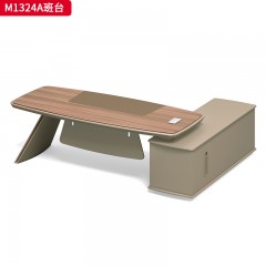 千匠一品 办公风格 环保密度板+优质木皮 M1324A班台-D