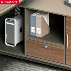 千匠一品 办公风格 环保密度板+优质木皮 M1324A班台-D