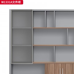 千匠一品 办公风格 环保密度板+优质木皮 实用文件柜W1331A-D