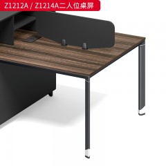 千匠一品 办公风格 中密度纤维板+实木贴皮+PU环保油漆+优质五金配件 Z1212A二人位桌屏  Z1214A二人位桌屏-D