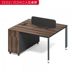 千匠一品 办公风格 中密度纤维板+实木贴皮+PU环保油漆+优质五金配件 Z1212二人位桌屏  Z1214二人位桌屏  Z1224四人位桌屏  Z1228四人位桌屏-D