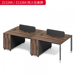 千匠一品 办公风格 中密度纤维板+实木贴皮+PU环保油漆+优质五金配件 Z1212二人位桌屏  Z1214二人位桌屏  Z1224四人位桌屏  Z1228四人位桌屏-D