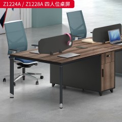 千匠一品 办公风格 中密度纤维板+实木贴皮+PU环保油漆+优质五金配件 Z1212二人位桌屏  Z1214二人位桌屏  Z1224四人位桌屏  Z1228四人位桌屏-D