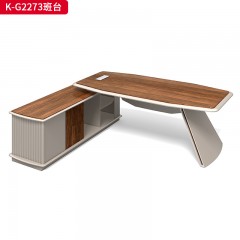 千匠一品 办公风格 环保密度板+优质木皮 K-G2273班台-D