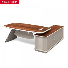 千匠一品 办公风格 环保密度板+优质木皮 K-G2273班台-D