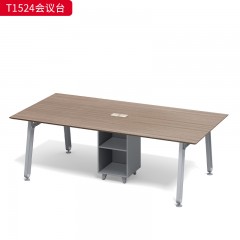 千匠一品 办公风格 中密度纤维板+实木贴皮+PU环保油漆+优质五金配件 T1524会议台  T1528会议台  T1532会议台  T1536会议台-D
