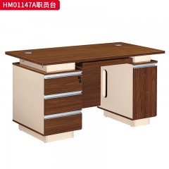 千匠一品 办公风格 环保密度板+优质木皮+环保油漆 办公职员桌HM01128职员台  HM01145职员台  HM01147A职员台  HM01149职员台-L
