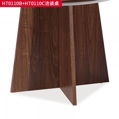 千匠一品 办公风格 环保密度板+优质木皮+环保油漆 HT0110B洽谈桌/HT0110C洽谈桌-L