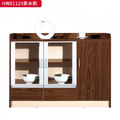 千匠一品 办公风格 环保密度板+优质木皮+五金框+环保油漆 HW01083茶水柜  HW01123茶水柜-D