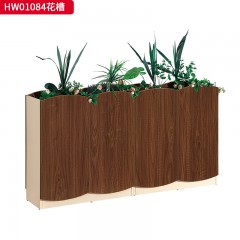 千匠一品 办公风格 环保密度板+优质木皮+环保油漆 HW01084花槽-L