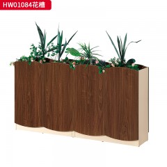 千匠一品 办公风格 环保密度板+优质木皮+环保油漆 HW01084花槽-L