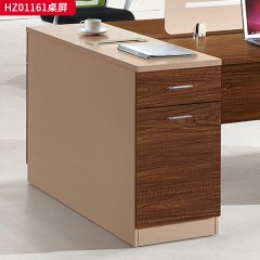 千匠一品 办公风格 环保密度板+优质木皮+环保油漆 HZ01161二人位桌屏-L