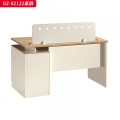 千匠一品 办公风格 环保密度板+优质木皮+环保油漆 OZ-02122  OZ-02142  OZ-02142A单人位  四人位桌屏-D