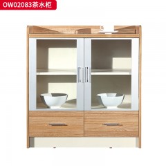 千匠一品 办公风格 环保密度板+优质木皮+五金框+环保油漆 OW02083茶水柜+OW02123茶水柜-Y