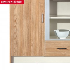 千匠一品 办公风格 环保密度板+优质木皮+五金框+环保油漆 OW02083茶水柜+OW02123茶水柜-Y