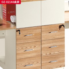 千匠一品 办公风格 环保密度板+优质木皮+环保油漆 OZ-02144二人位  OZ-02284四人位桌屏-D
