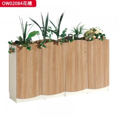 千匠一品 办公风格 环保密度板+优质木皮+环保油漆 OW02084花槽-Y