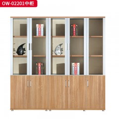 千匠一品 办公风格 环保密度板+优质木皮+五金框+环保油漆 OW-02081  OW-02121  OW-02161  OW-02201  OW-02241  OW-02242  OW-02321文件柜-D