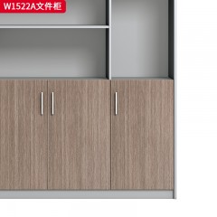 千匠一品 办公风格 环保密度板+优质木皮+环保油漆 W1508  W1512  W1522A文件柜-D