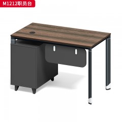 千匠一品 办公风格 环保密度板+优质木皮+五金脚架+环保油漆 M1212职员台  M1214职员台-D