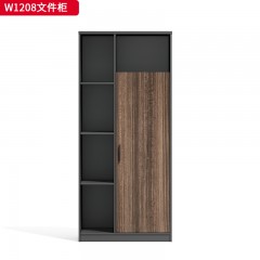 千匠一品 办公风格 环保密度板+优质木皮+环保油漆 W1208  W1212A  W1212  W1216A  W1216  W1222文件柜-D