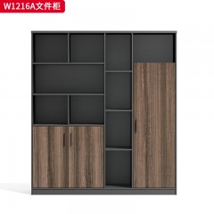 千匠一品 办公风格 环保密度板+优质木皮+环保油漆 W1208  W1212A  W1212  W1216A  W1216  W1222文件柜-D