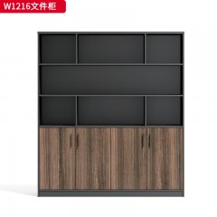 千匠一品 办公风格 环保密度板+优质木皮+环保油漆 W1208  W1212A  W1212  W1216A  W1216  W1222文件柜-D