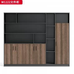千匠一品 办公风格 环保密度板+优质木皮+环保油漆 W1208  W1212A  W1212  W1216A  W1216  W1222文件柜-D