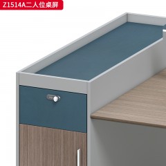 千匠一品 办公风格 环保密度板+优质木皮+环保油漆+五金脚架 Z1514A二人位桌屏  Z1528A四人位桌屏  Z1514F二人位桌屏  Z1516F二人位桌屏-L
