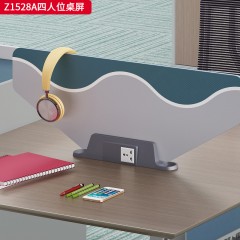 千匠一品 办公风格 环保密度板+优质木皮+环保油漆+五金脚架 Z1514A二人位桌屏  Z1528A四人位桌屏  Z1514F二人位桌屏  Z1516F二人位桌屏-L